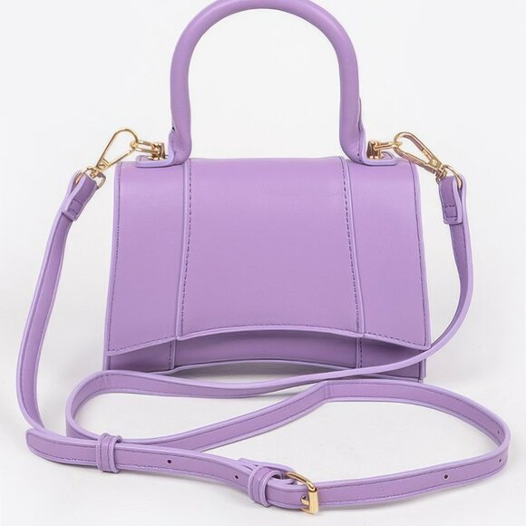 Faux Leather Top Handle Bag - Picture 3 of 7